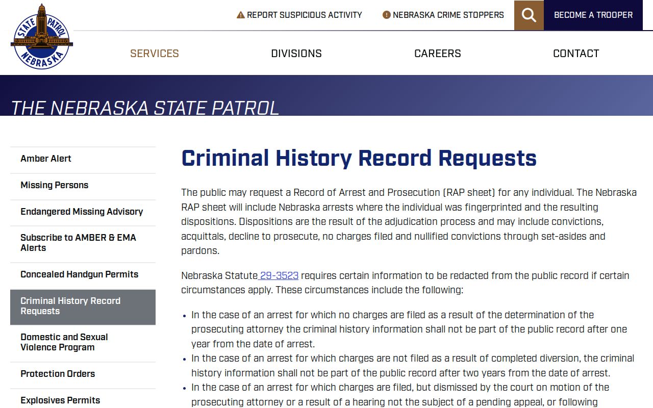 Nemaha County arrest warrants criminal history scope