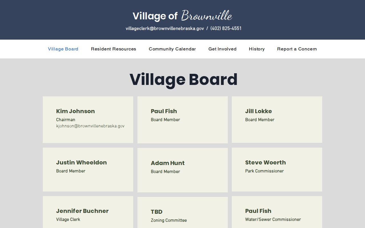 Brownville warrant records village contact page
